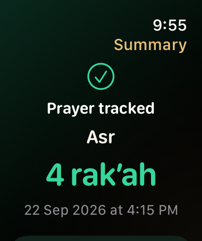 Actual Rak’ah app: Finish & review